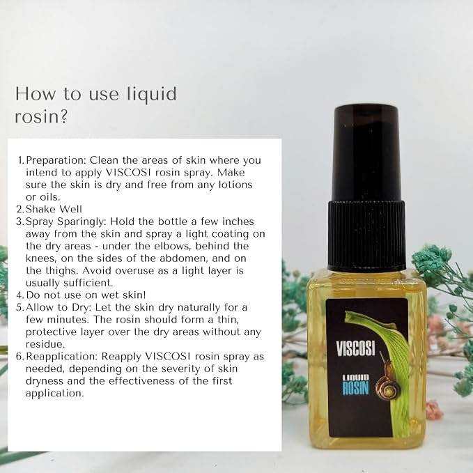 Viscosi Spray Grip (Liquid Rosin) 2-Bottles (1oz+1oz) - Firm Grip for Pole Dance, Aerial Silks, Tennis, Climbing, Gym - Dry Hands Rosin Spray