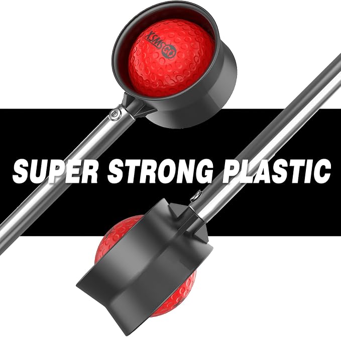 Telescopic Golf Ball Retriever for Water and Golf Club Cleaner & Ball Cleaning Bag