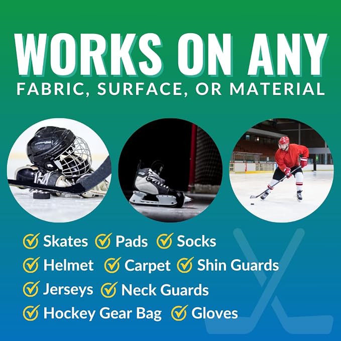 Stink Solution Hockey Odor Eliminator For Strong Odor: Quickly Banish Sweat & Body Odor From Hockey Gear, Skates, Hockey Bags, Gloves, & More! Safe Hockey Deodorizer - 1 16 oz Bottle Coconut Lime