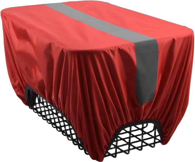 35L Bicycle Basket Cover with Reflective Strip Bicycle Rear Rack Rain Cover Red
