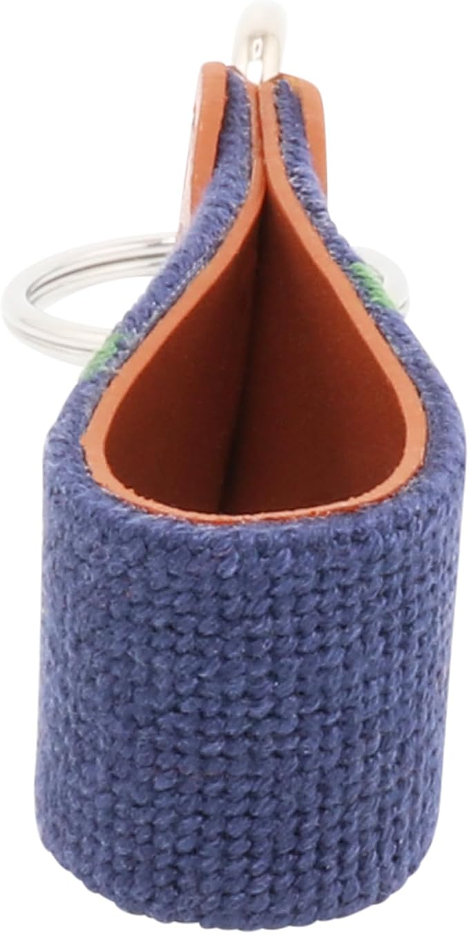 Leather Hand-Stitched Needlepoint Key Fob or Key Chain