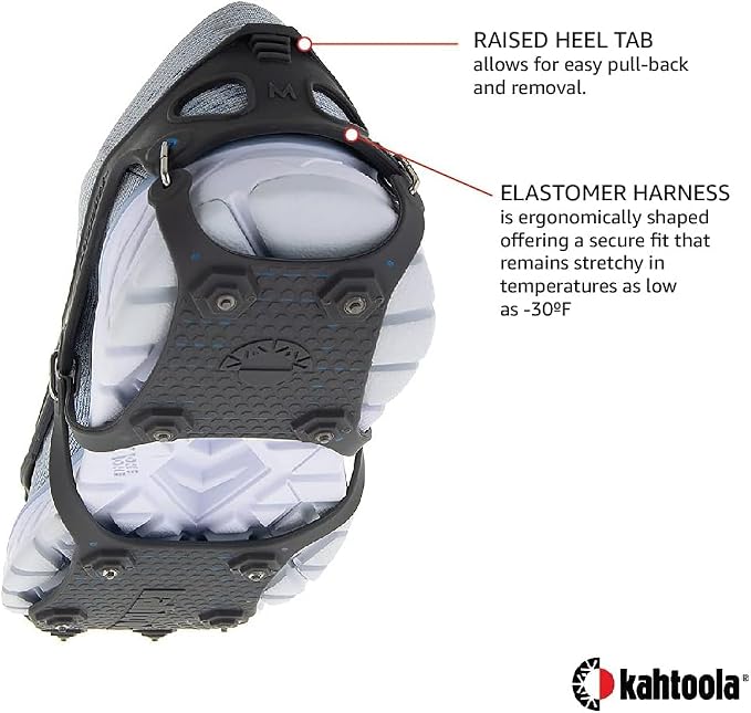 Kahtoola 1st Gen NANOspikes Footwear Traction for ICY Winter Road Running & Walking