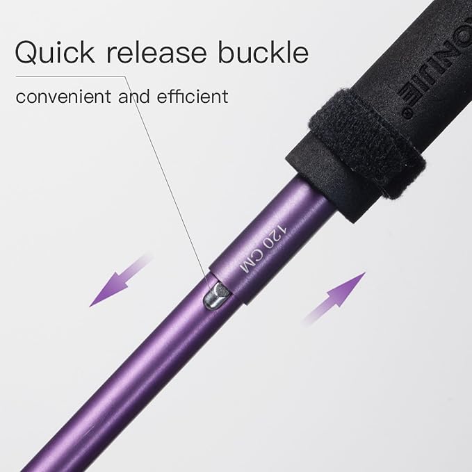 AONIJIE Trail Running Poles 2 Pcs Outdoor Trekking Poles Foldable Aluminum Alloy Sticks Quick Lock Ultralight for Camping Hiking Mountaining Marathon