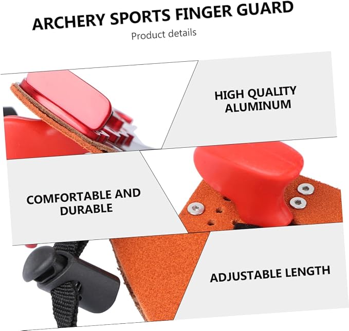 BESPORTBLE 2 Pcs Finger Braces Finger Protector Finger Sleeves Protective Hand Gear Bow and Arrow Finger Guard