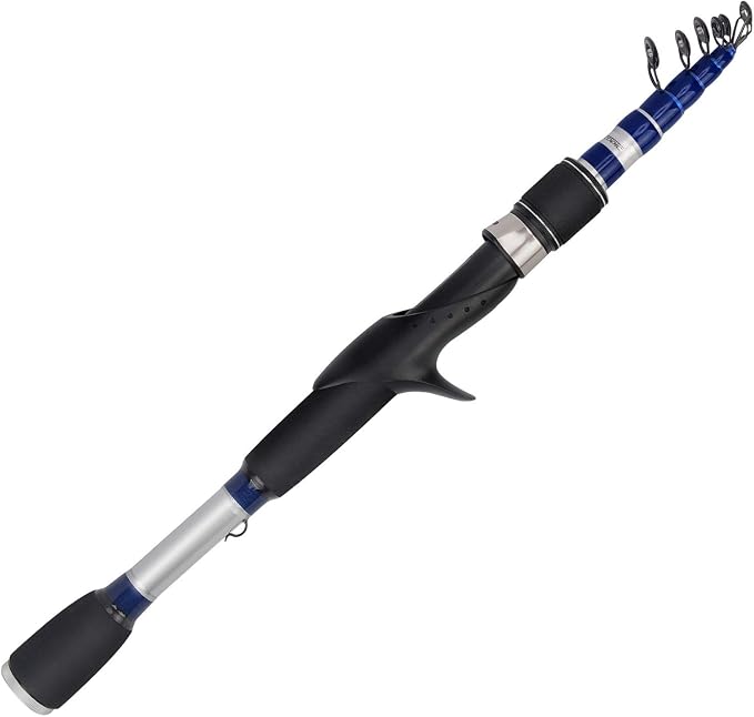 KastKing Compass Telescopic Fishing Rods and Combo, Easy to Travel | Sensitive Graphite Composite Blank, Easy to Travel, Packs to Just 17" in Length, Stainless Guides and Ceramic Rings