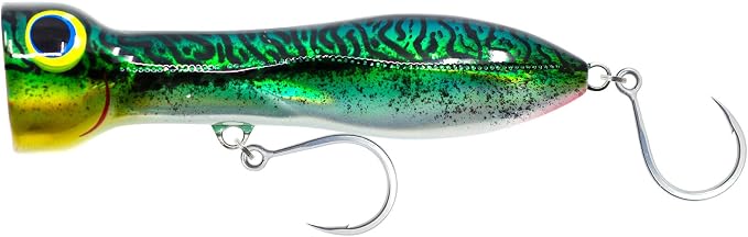 Nomad Design Chug Norris 6” (150mm) Topwater Floating Popper Fishing Lure with BKK Hooks & Durable Diamond Armour, for Bluefin & Yellowfin Tuna, Cubera Snapper, & Roosterfish
