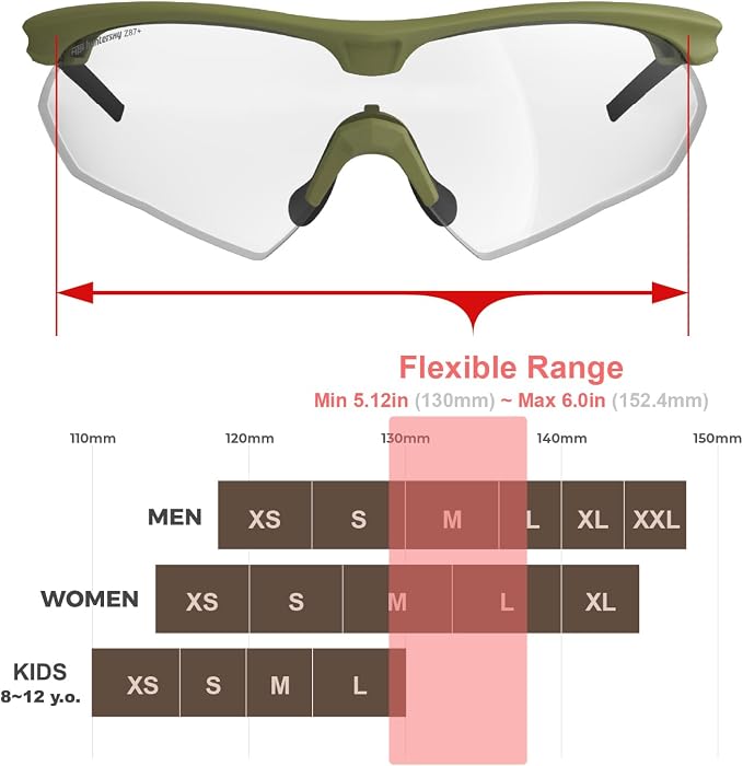 HTS HUNTERSKY S53 Anti Fog Tactical Shooting Range Safety Glasses ANSI Z87.1 Ballistic Eye Protection Hunting Airsoft Riding