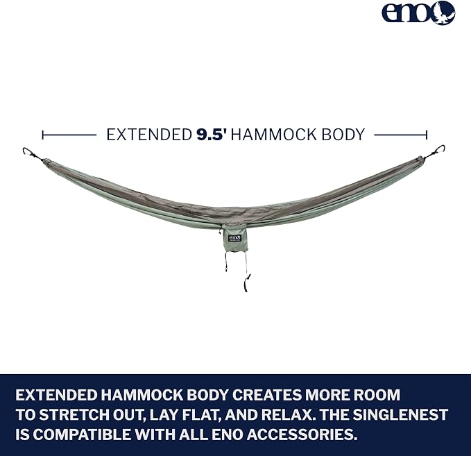 ENO, Eagles Nest Outfitters SingleNest Lightweight Camping Hammock