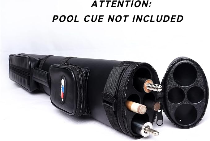 GSE Games & Sports Expert 2x2 Deluxe Hard Billiard Pool Cue Stick Carrying Case, Billiard Cue Case, Billiards Accessories (Several Colors Available)