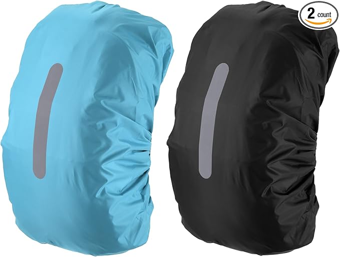 PATIKIL Waterproof Backpack Rain Cover, Non-Slip Backpack Cover with Vertical Reflective Strap Stay Dry