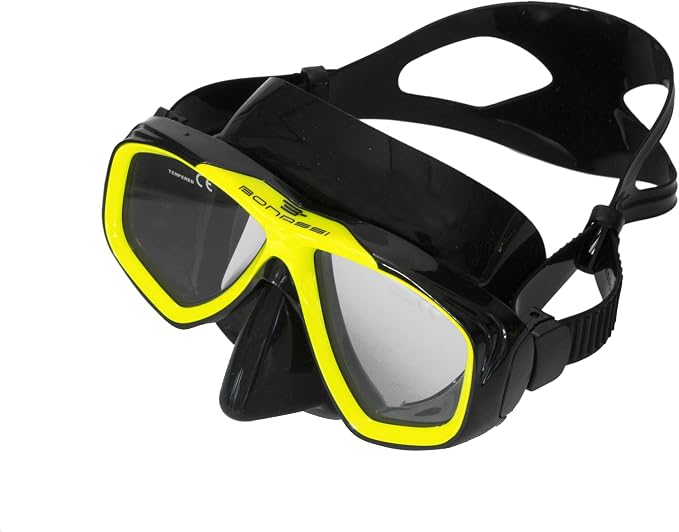 Bonassi Silicon Venture Pro Snorkel Combo with Reusable Bag - Anti-Fog Silicon Soft Mask, Snorkel with Purge Valve, Semi-Dry Top and Silicon Mouthpiece - Perfect for Diving and Snorkeling
