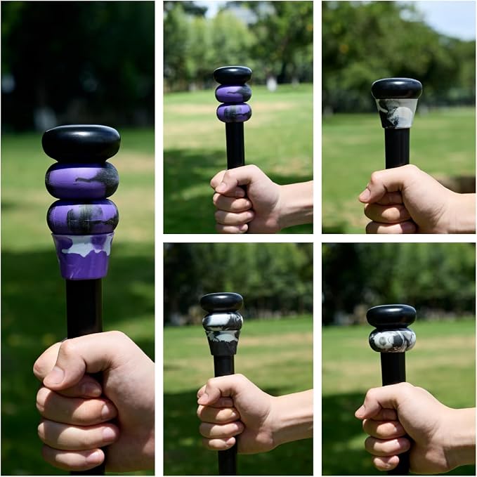 Bat Grip Choke Up Rings,Premium Choke Up Rings, Pressure Baseball Rings,Including: 8 Pack Choke up Rings, 2 Wrist Protectors