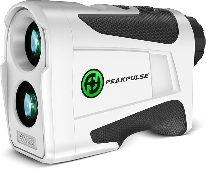 PEAKPULSE 1200 1700 Yds Golf Rangefinder Easy to Clean Slope Magnet Rechargeable 6X Magnification Distance Range Finders Flag Pin Locked Vibration Golfer Gifts Accessories