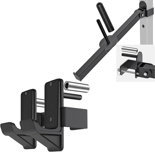 Kipika Power Rack Bundle - J-Hooks and Multi-Grip Dip Bars for Home Gym, and Fitness Workouts