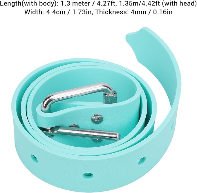 Diving Weight Belt, Durable 316 Stainless Steel Construction, Weight Belt for Snorkeling and Diving Activities, for Men Women Water Sports Enthusiasts (Mint Green)