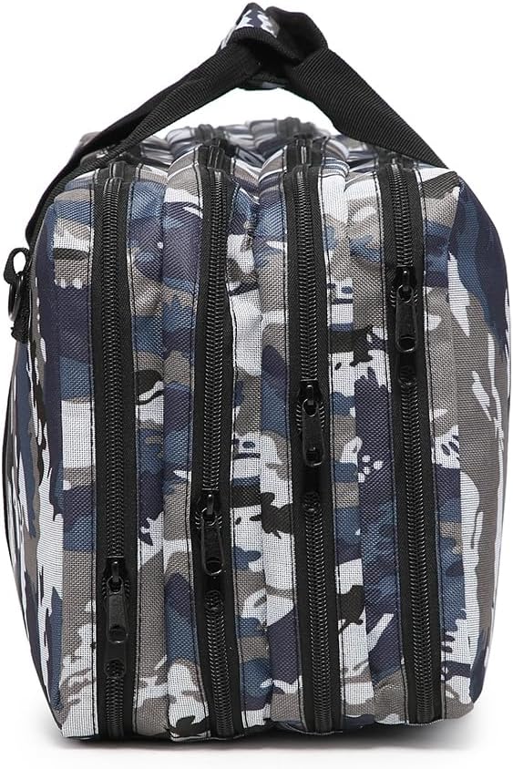 EVERPRIDE New 4 Section CAMO Professional Knife Bag for Chefs Hunting Fishing Camping Holds 20 Knives 4 Storage Compartments with Shoulder Strap Laptop/Tablet Padded Slot - Knives Not Included