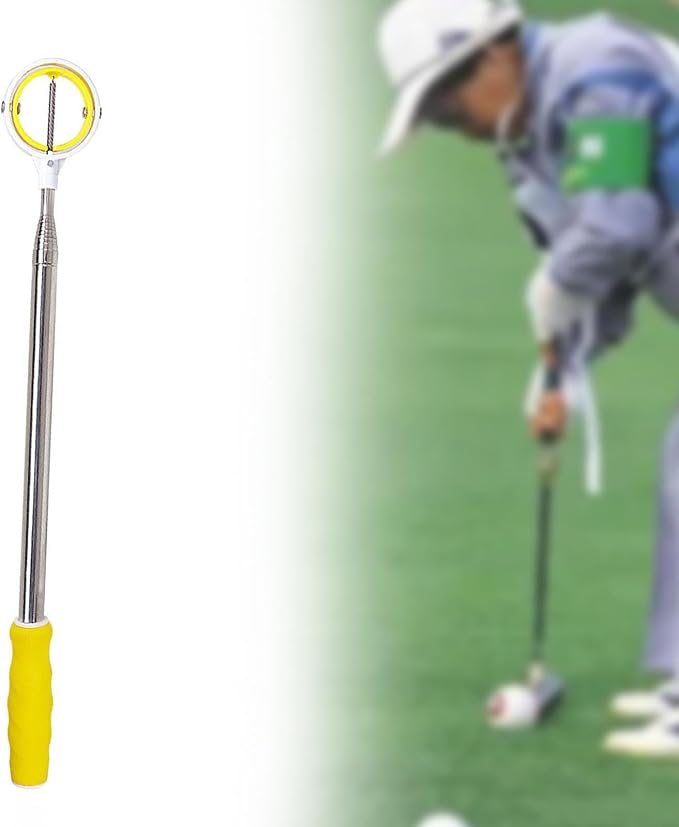 harayaa Golf Ball Retriever Stainless Steel Ball Picker Ball Grabber Golf Accessories Portable Putter Handle Tool Suitable for Course Practice HOM