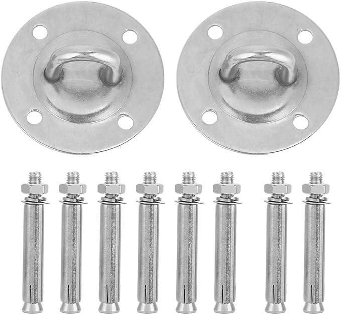 Jonlaki Swing Hangers, Stainless Steel Hammock Wall Hooks for Wall Ceiling Mount, Indoor Outdoor Hammock Chair Hanging Swing Hanging