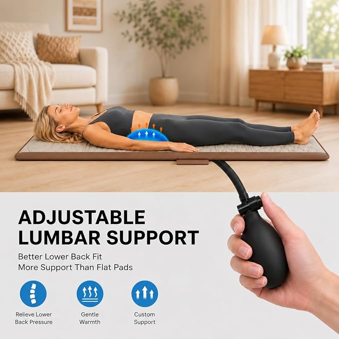 Full Body Massage Mat with Heat, Back Massager for recliner with Lumbar Support, Heating & Vibration, Massage Chair Pad for Seniors, Office Workers & Family, Fatigue & Pain Relief in Office, Home