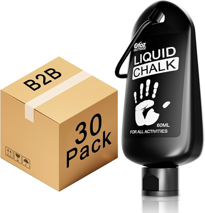 Pro Grade Liquid Chalk 2 oz or 12 oz Mess-Free Gym Chalk for Weightlifting, Gymnastics, Rock Climbing, Dancing, Dries in Seconds