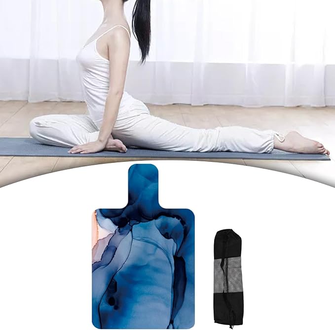 Pilates Reformer Pad Portable Lightweight Mat Nonslip Meditation Exercise Foldable Suede Rubber Cushion Towel Suitable for Home Gym Fitness