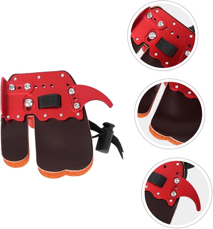 Milisten 2 Pcs Finger Sleeve Archery Bowstring Saver Arrow Finger Guard Protective Gear Aluminum Leather Durable Design