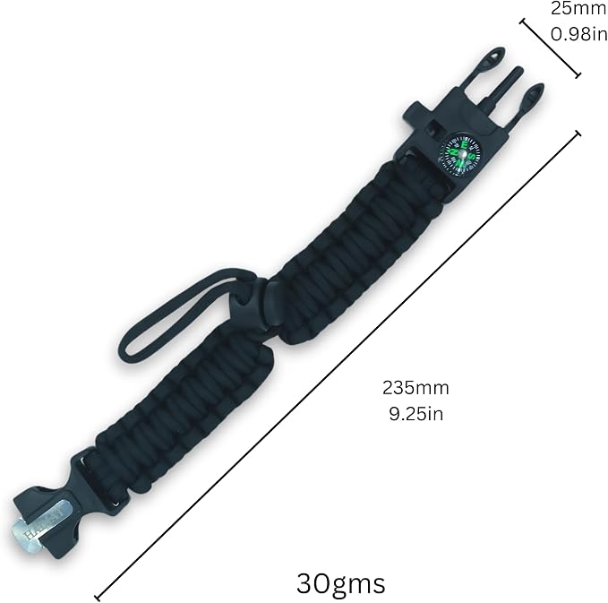 Binoculars with Compass 7 in 1 Survival Paracord Bracelet, Fire Starter, Compass, Whistle, Outdoor Ultimate Tactical Gift for Kids, Men, Scouts Gift for Him/Her, Spyglass, Birthday Gift
