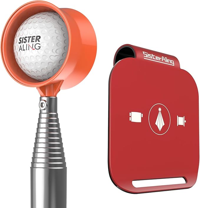 Water Telescopic Golf Ball Retriever and Golf Bag Metal Landing Pads