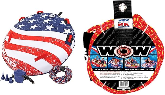 Sportsstuff Stars & Stripes | Towable Tube for Boating with 1-4 Rider Options