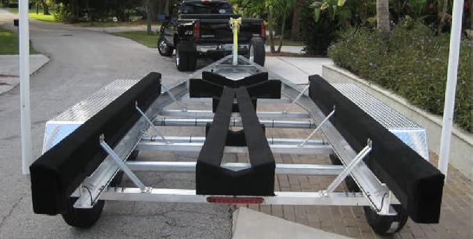Cuda Boat Trailer Bunk Carpet 24 Inch Wide x 15ft-Premium Cuda Bunk Board Carpet Boat Trailer Parts Accessories Black Lift Runners Covers Marine Grade Waterproof