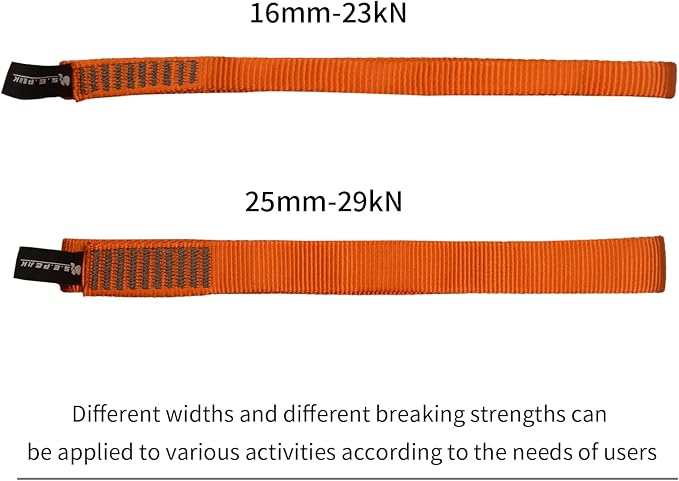SEPEAK 25mm Nylon Tubular Webbing 1-Inch, 29kN/6520lbs, UIAA Certified Webbing Straps