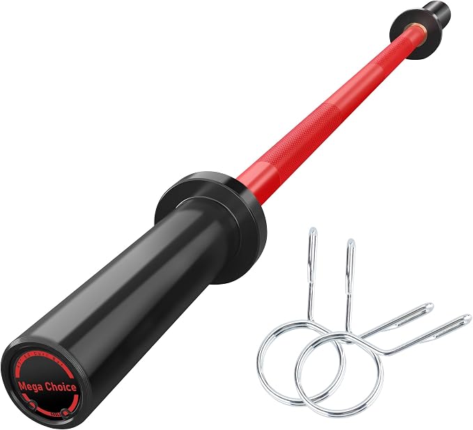 GaveeLife Olympic Barbell Bar for Weightlifting - 7FT Heavy Duty (1500LB/700LB), 4FT Short (500LB), 4FT EZ Curl Bar - Weight Bar Fit 2” Standard Weights - Home Gym Strength Training