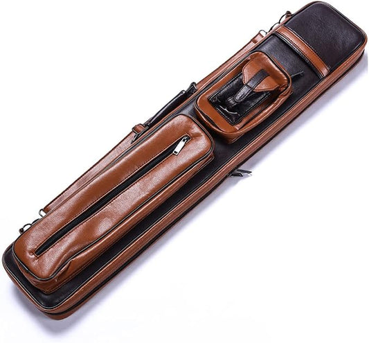 Pool Cue Case – Durable 4x4 & 4x5 Billiard Pool Cue Stick Carrying Case with Large Storage Space, Waterproof Billiards Accessories