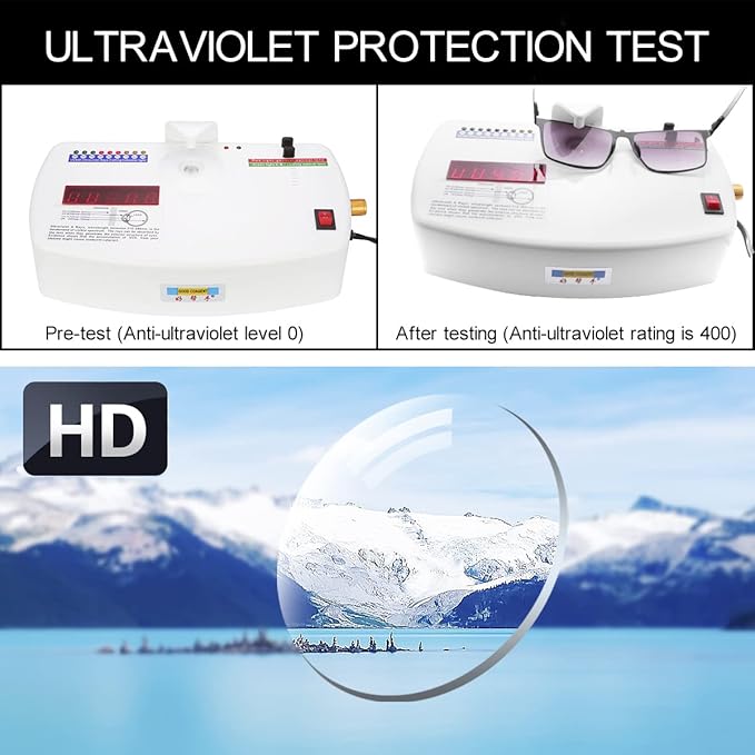 Full Reading Glasses UV Protection Spring Hinge Sunglasses Anti Blue Light Sun Readers for Men and Women Non Bifocal