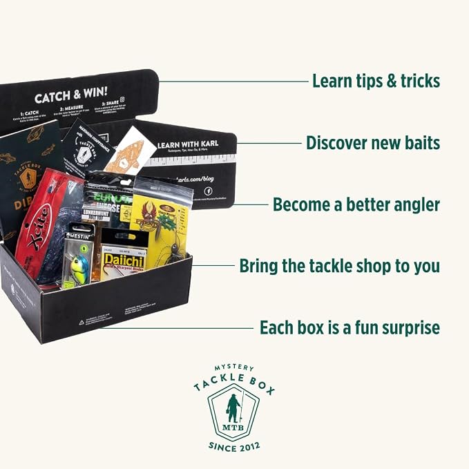 Catch Co Mystery Tackle Box Crappie Fishing Kit | Crappie Fish, Fishing Gift, Fishing Gifts for Men, Lures, Baits, Jigs