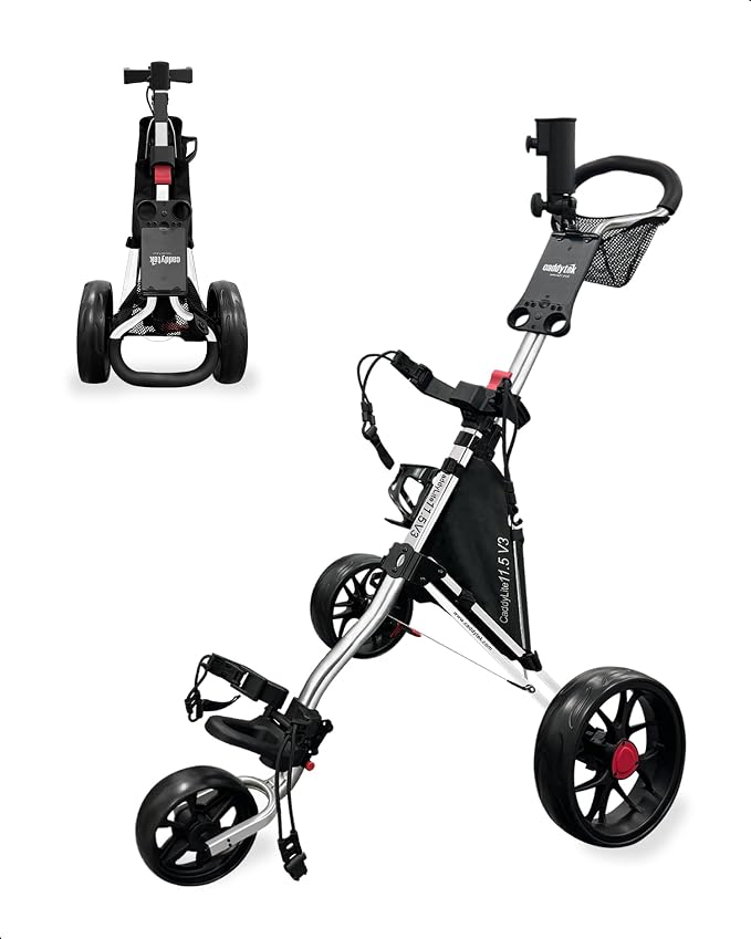 Caddytek Golf CaddyLite 11.5 V3 Superlite Deluxe Push Cart