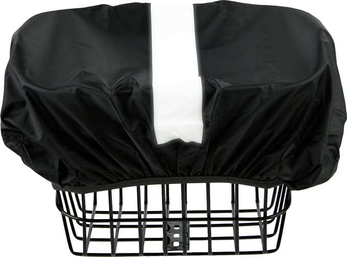 Bicycle Rear Rack Rain Cover with Reflective Strip Bike Trunk Rain Cover (35L Typ1 Black, 35L)