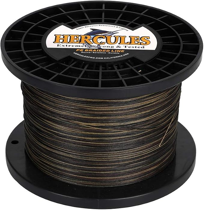 HERCULES Cost-Effective Super Cast 8 Strands Braided Fishing Line 10LB to 300LB Test for Salt-Water,109/328/547/1094 Yards(100M/300M/500M/1000M),Diam.#0.12MM-1.2MM,Hi-Grade Performance,Variety Colors