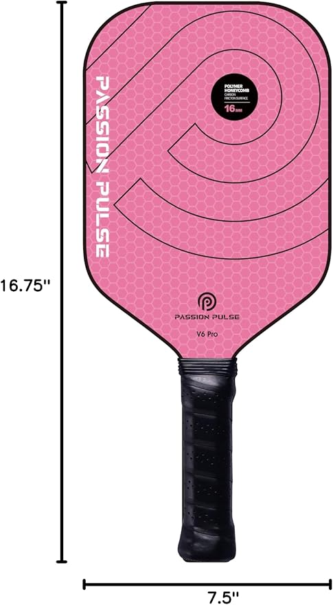 Pickleball Paddles 2026,Carbon Fiber Pickleball Paddle,16mm T700 High Grit & Spin, Professional Pickle Ball Paddles Set Designed for Ultimate Spin & Consistency