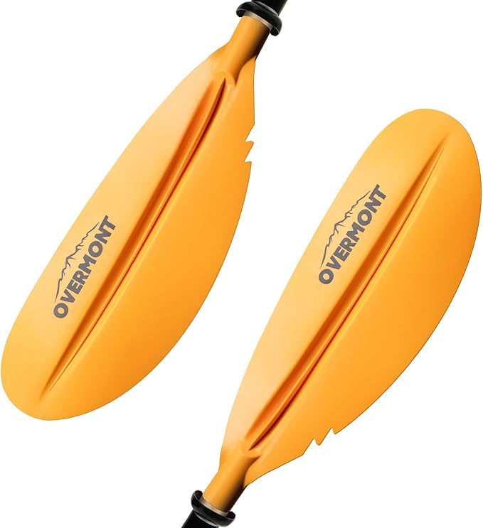 Overmont Kayak Paddles with Leash - Heavy Duty Aluminum Alloy Shaft Boating Oar for Kayaking Boating Canoeing 218cm/86in - 230cm/90.5in - 241cm/95in