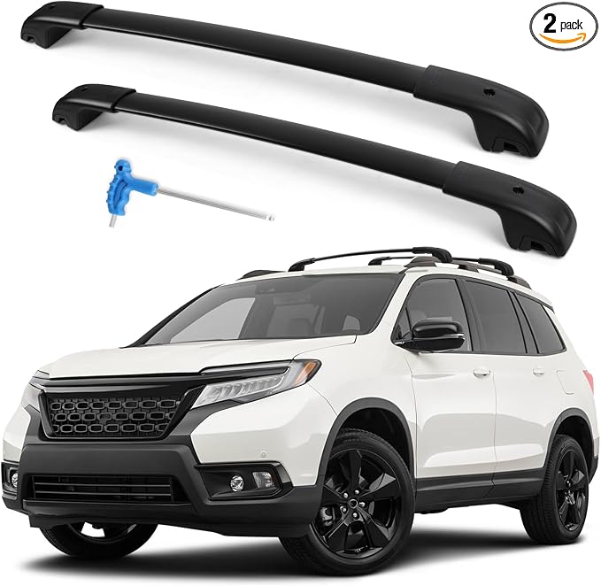 Roof Rack Cross Bars Compatible with Honda Pilot 2023-2026 Sport TrailSport Touring Elite (Not for LX & EX-L), 300LBS Heavy Duty Adjustable Aluminum Cargo Bar for Rooftop Carrier, Cross Bars