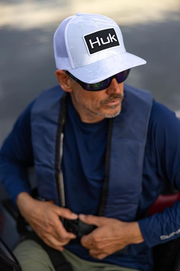Mens Trucker Hat, Anti-Glare Snapback Fishing Hat for Men