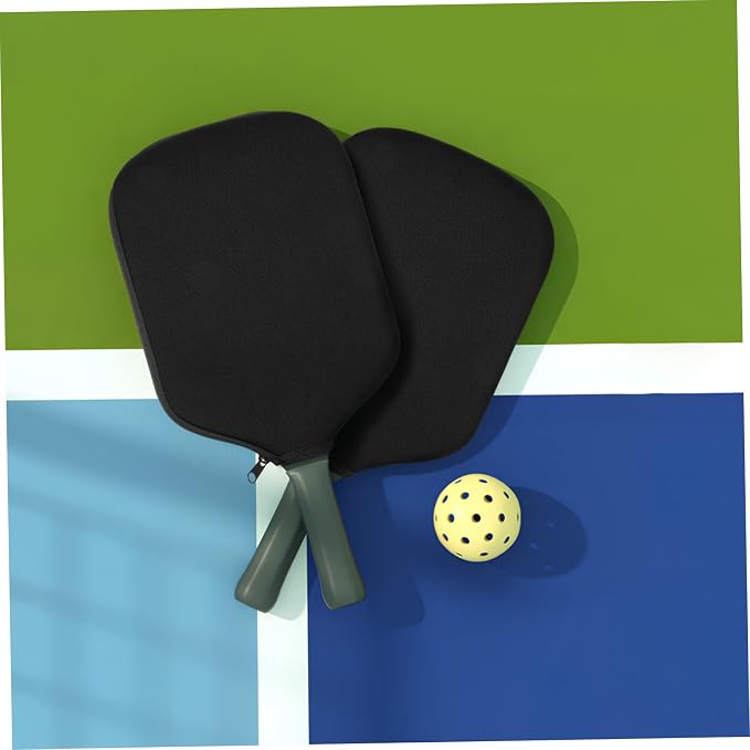 Kisangel 2pcs Protective Pickleball Paddle Covers Tennis Racket Pouch Paddle Case for Outdoor Sports Pickleball Racket Bag
