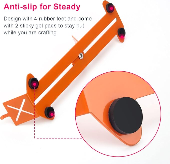 Catcan 2 in 1 Paracord Bracelet Making Kit, Paracord Jigs and Tools, Adjustable Length DIY Craft Monkey Fist Jig Tools 4" to 13" with Free Cord and Buckles