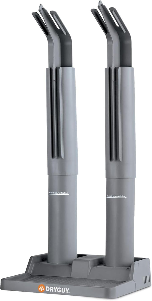 DryGuy Shoe, Boot, Garment & Gear Electric Dryer, Quick Drying for Ski, Work, Sports Equipment – Energy Efficient, Odor Eliminating Design, Home or Garage Use,2 Port, Silent Heat