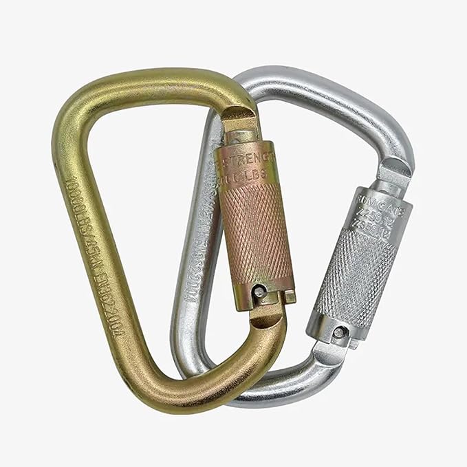 Auto Locking Carabiner Clip Heavy Duty Climbing Carabiner 45KN=10000 IBS Twist Lock Carabiner for Outdoor Climbing, Mountaineering, Rappelling, Camping, Hiking, Swing