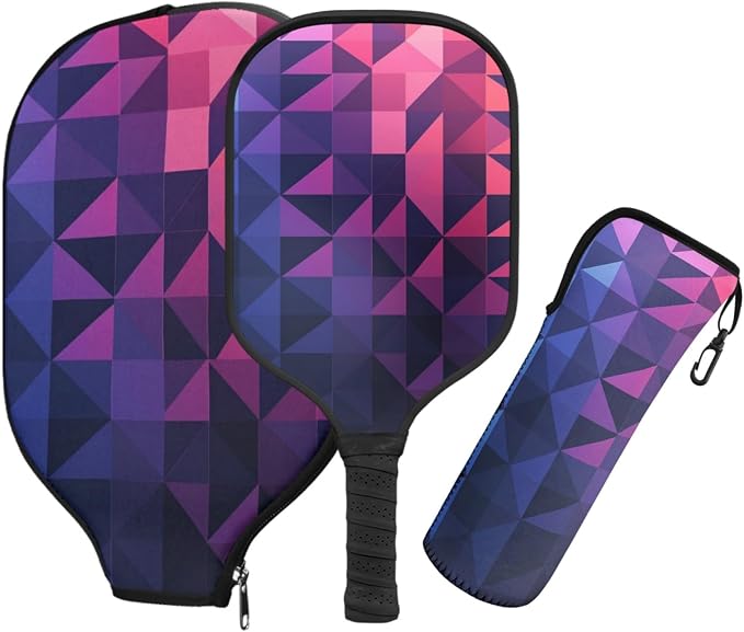 Pickleball Paddles Set 3PCS Pickleball Paddle Case Pickleball Racket Pickleball Bag Ideal for Beginners Gifts