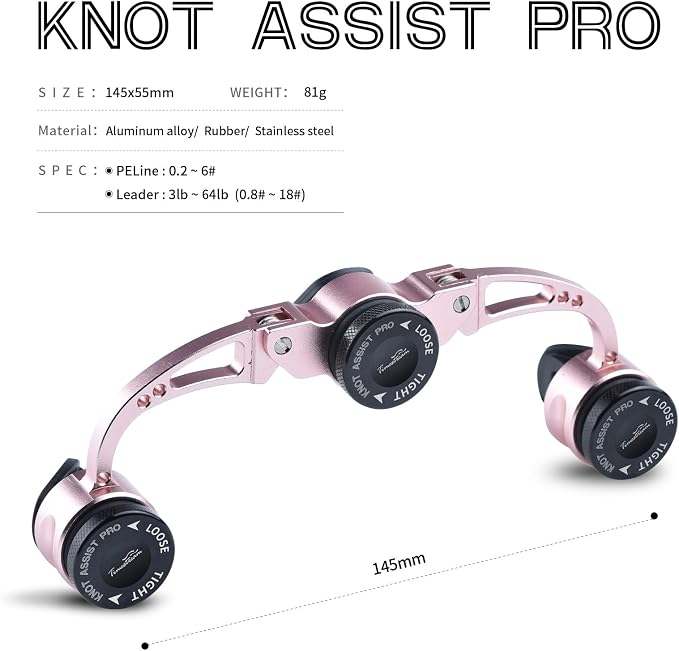FG Knot Assist Tool，Knot Assist GT Knotter Leader Connection Knot Assist 2.0 for FG Knot Braided Line to Leader Connection Fishing Knot Tying Tool for Braid to Monofilament Leade