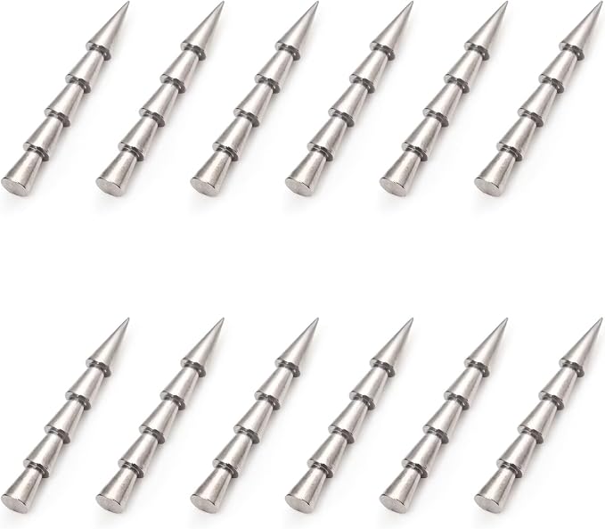 12/20pcs Tungsten Nail Weights for Neko Wacky Rig Fishing, Insert Pencil Worm Sinkers for Bass Fishing