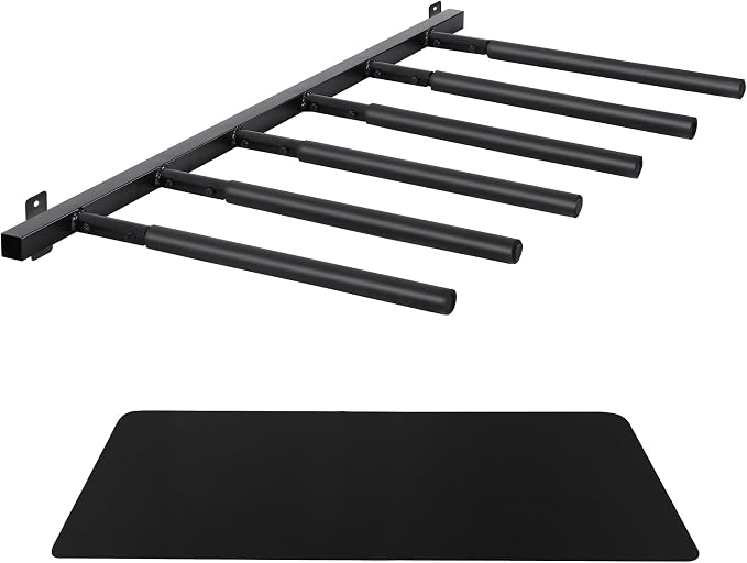 Surfboard Rack Wall Mount 6 Arms/8 Arms, Surfboard Rack for Wall with Rubber Mat, Vertical Paddle Board Storage Holds 6 Boards/8 Boards Storage Mount System at Home and Garage